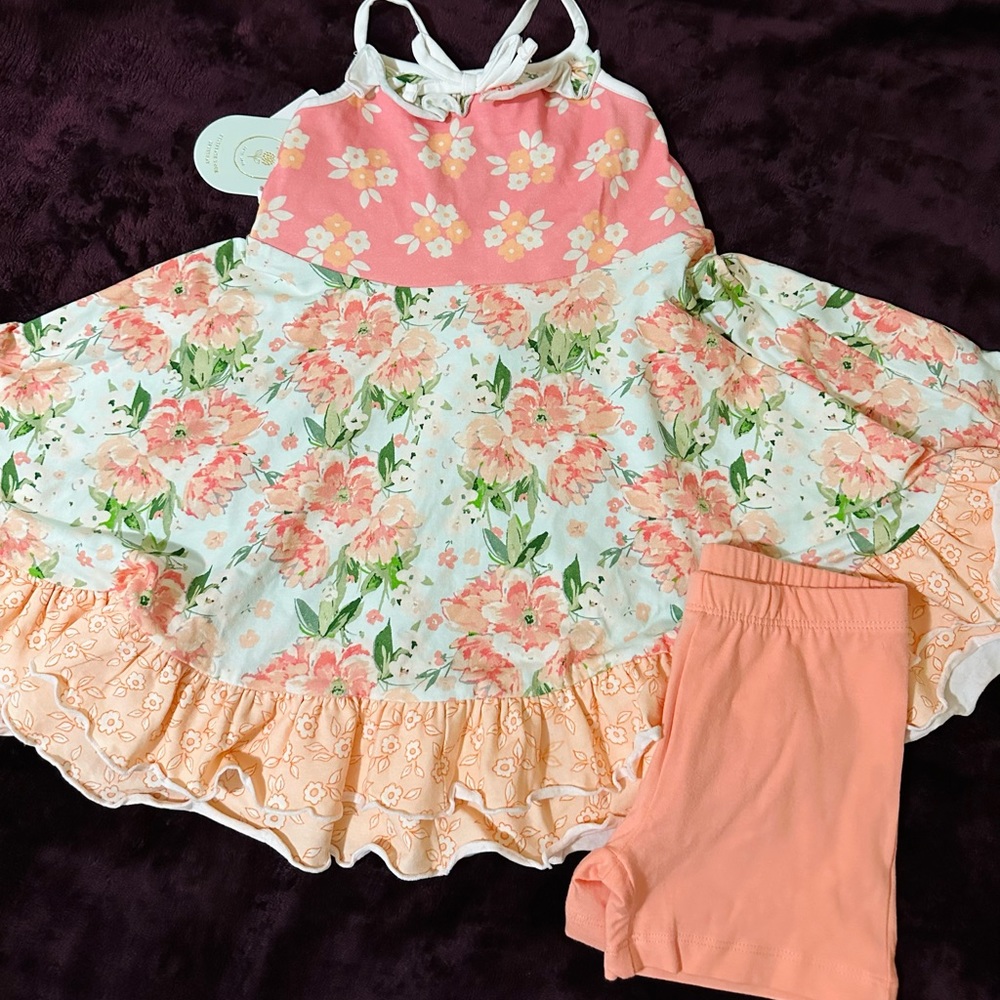 Sweet Honey floral tunic set